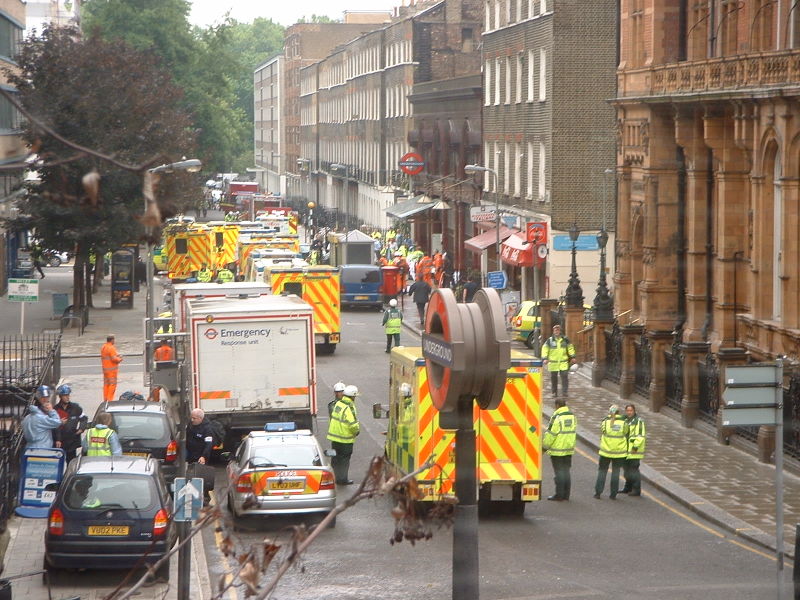 ambulances at russell square