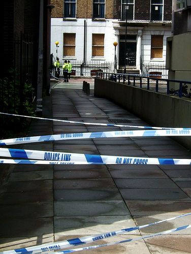 More police lines near the Russell Square / Tavistock Place bomb