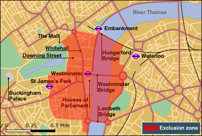 Westminster Palace Exclusion Zone